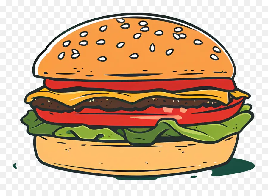 Hamburger，Burgernya PNG