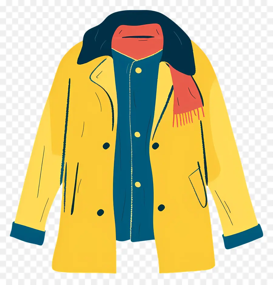 Jaket，Mantel Kuning PNG