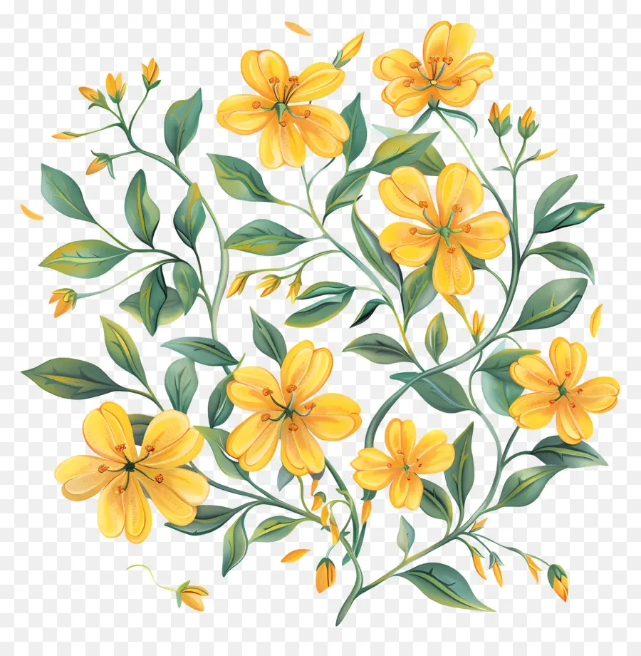 Bunga Kuning，Pengaturan PNG