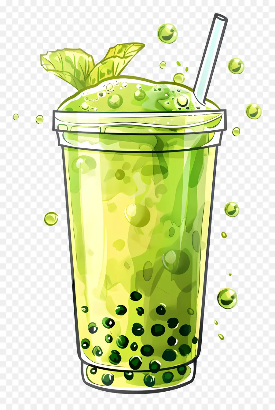 Teh Gelembung Matcha，Teh Gelembung PNG