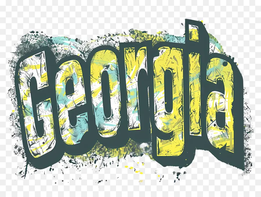 Georgia，Bubble Font PNG