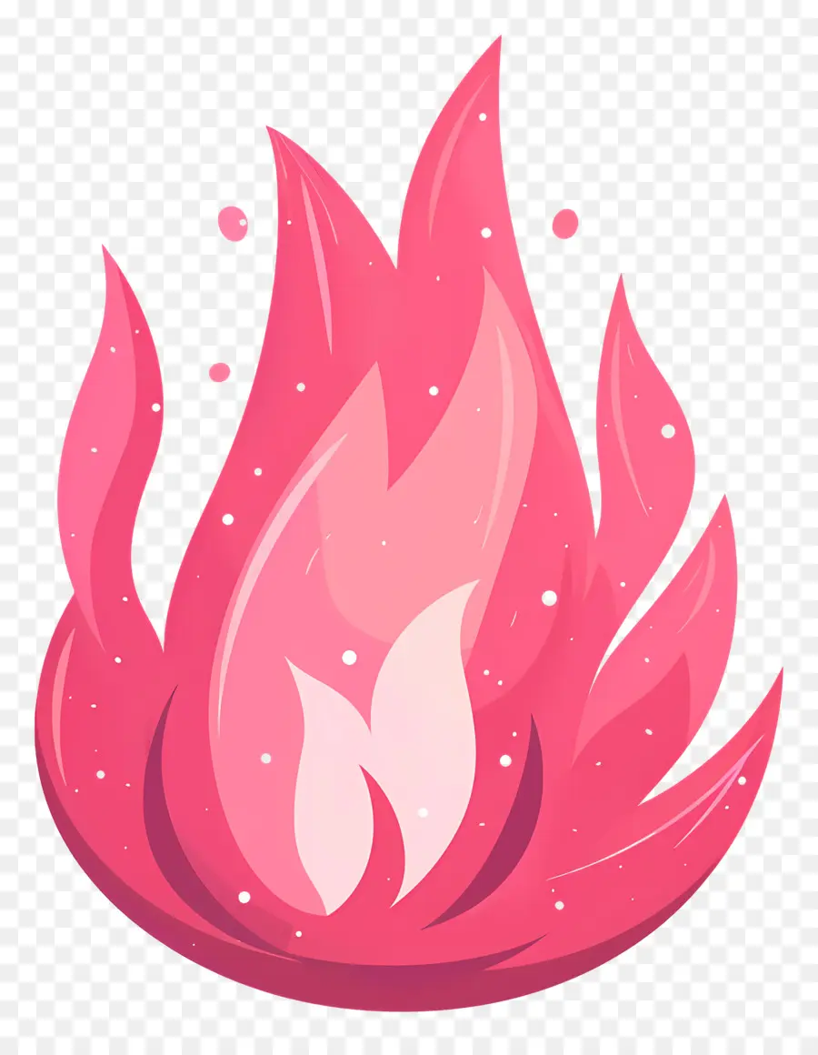 Bola Api Merah Muda，Api PNG