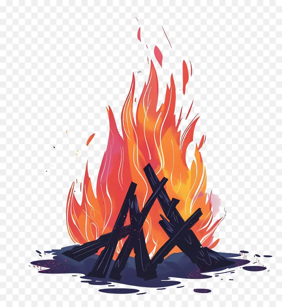 Api Unggun，Api Unggun PNG