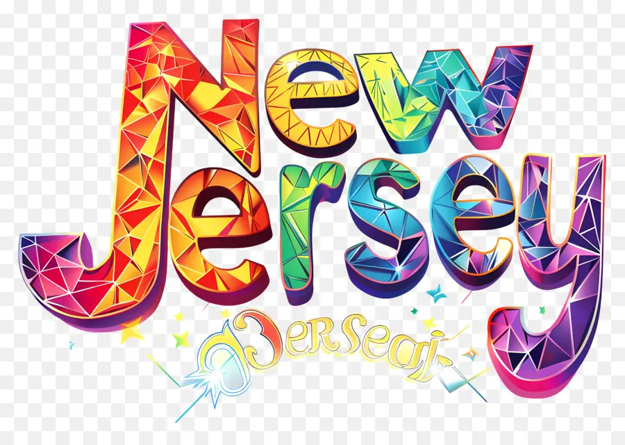 New Jersey，Neon Bersinar PNG