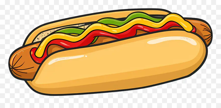 Hot Dog，Mustard PNG