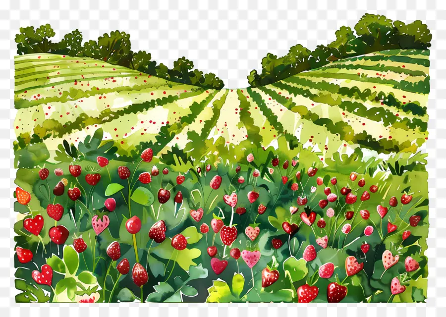 Rumput Strawberry Fields，Tulip PNG