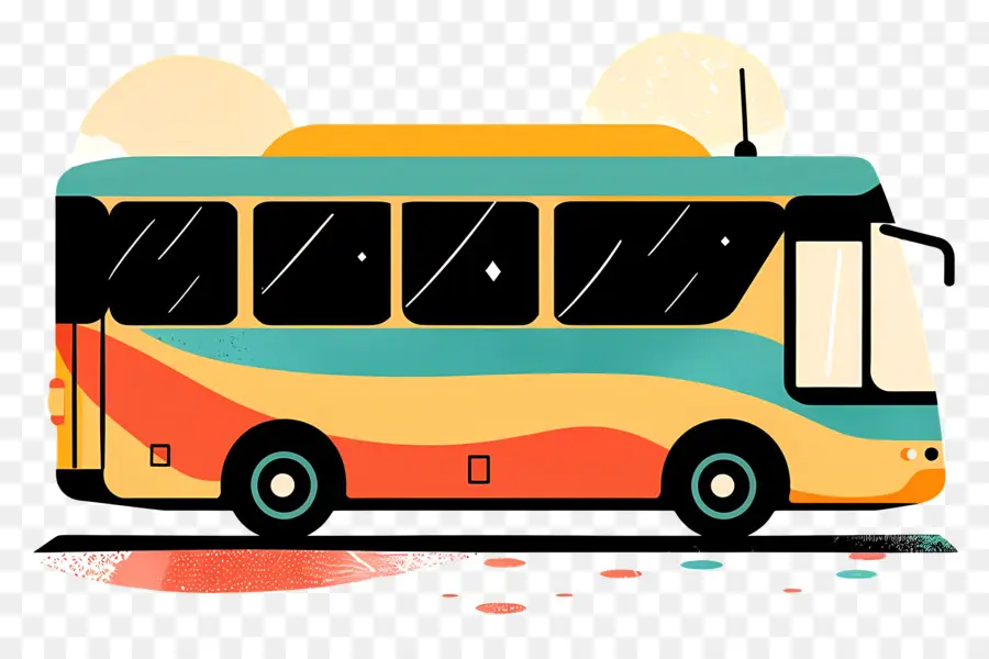 Bus，Warna Warni Bus PNG