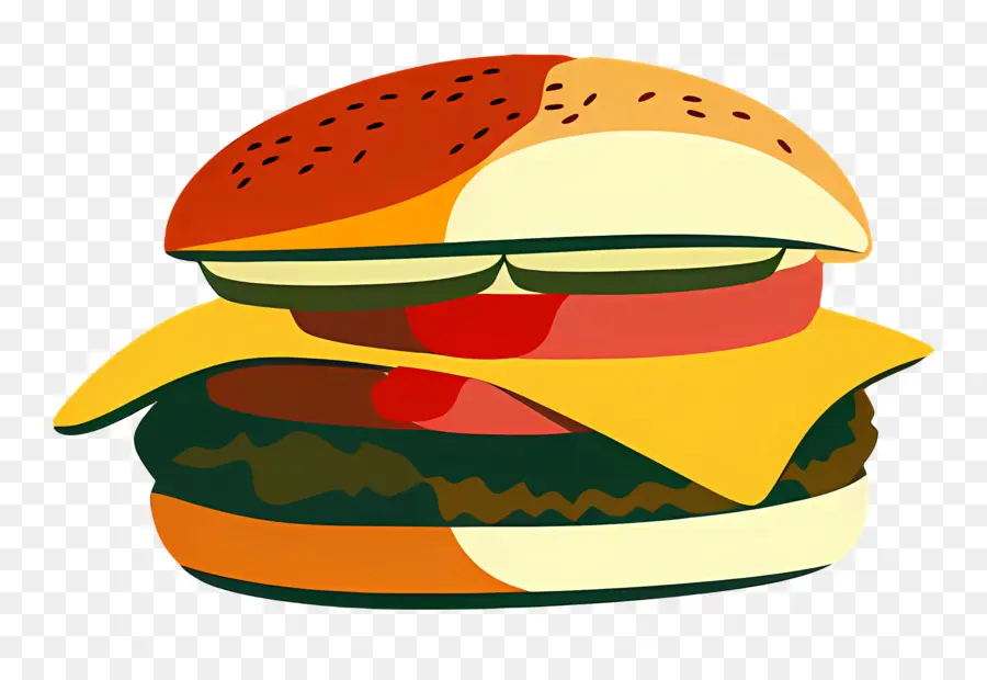 Hamburger，Burger Keju PNG