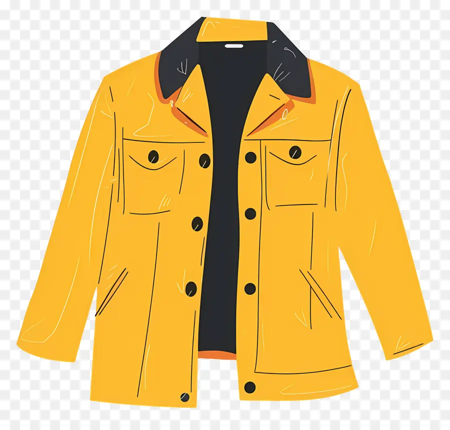 Jaket，Jaket Kuning PNG