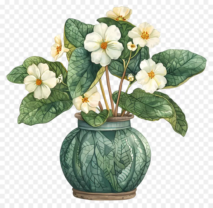 Primrose，Vas Hijau PNG