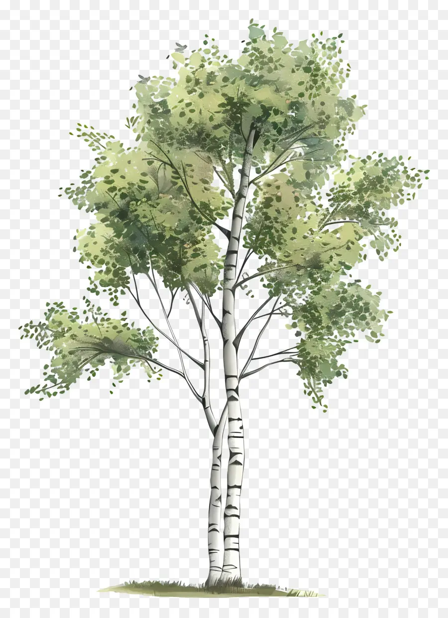 Pohon Birch，Birch PNG