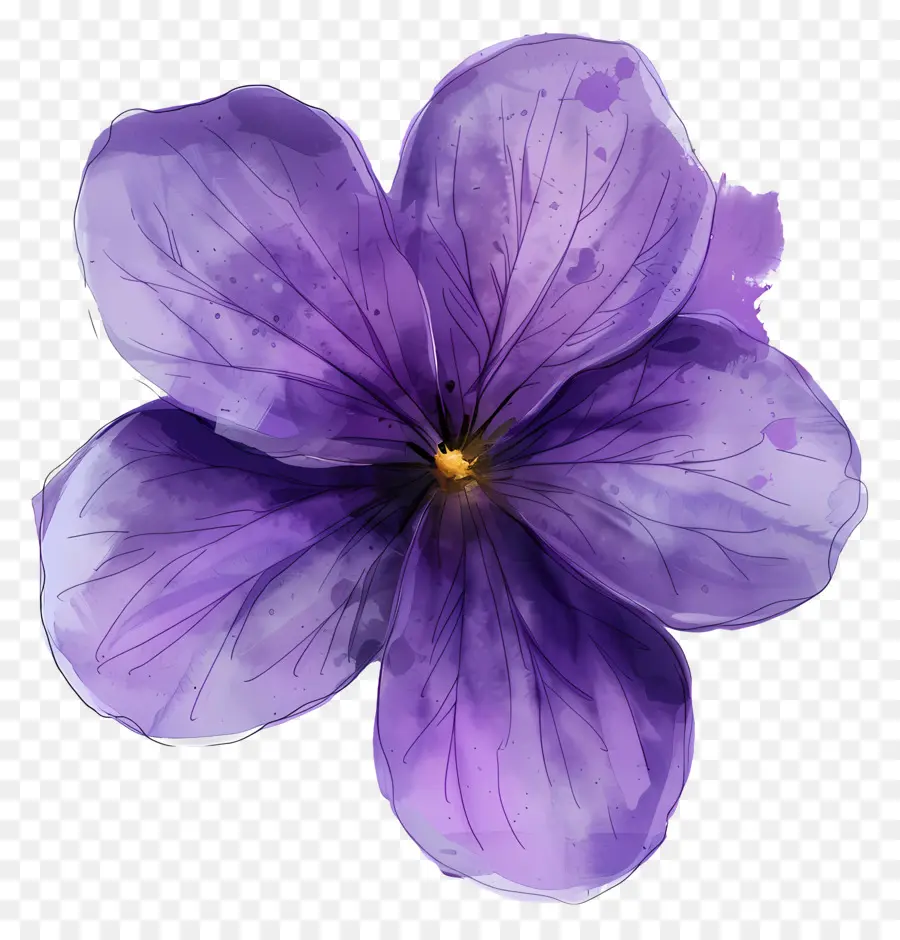 Bunga Ungu，Ungu Violet PNG