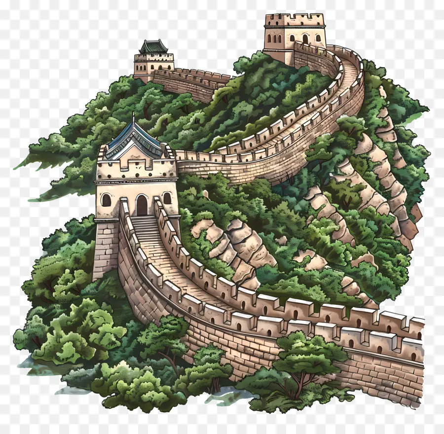 Tembok Besar China，Qin Pegunungan PNG