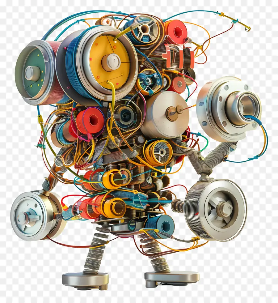 Gulungan String，Robot PNG