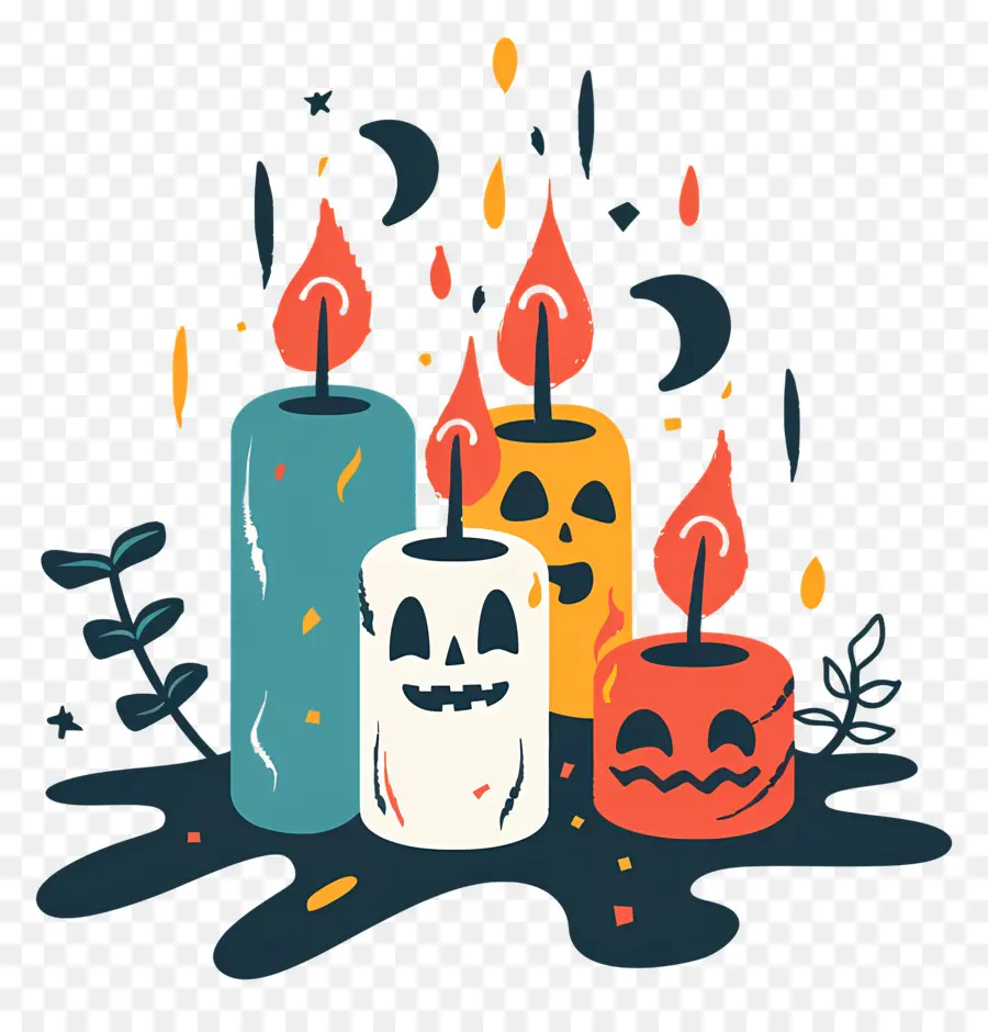 Halloween Lilin，Halloween PNG