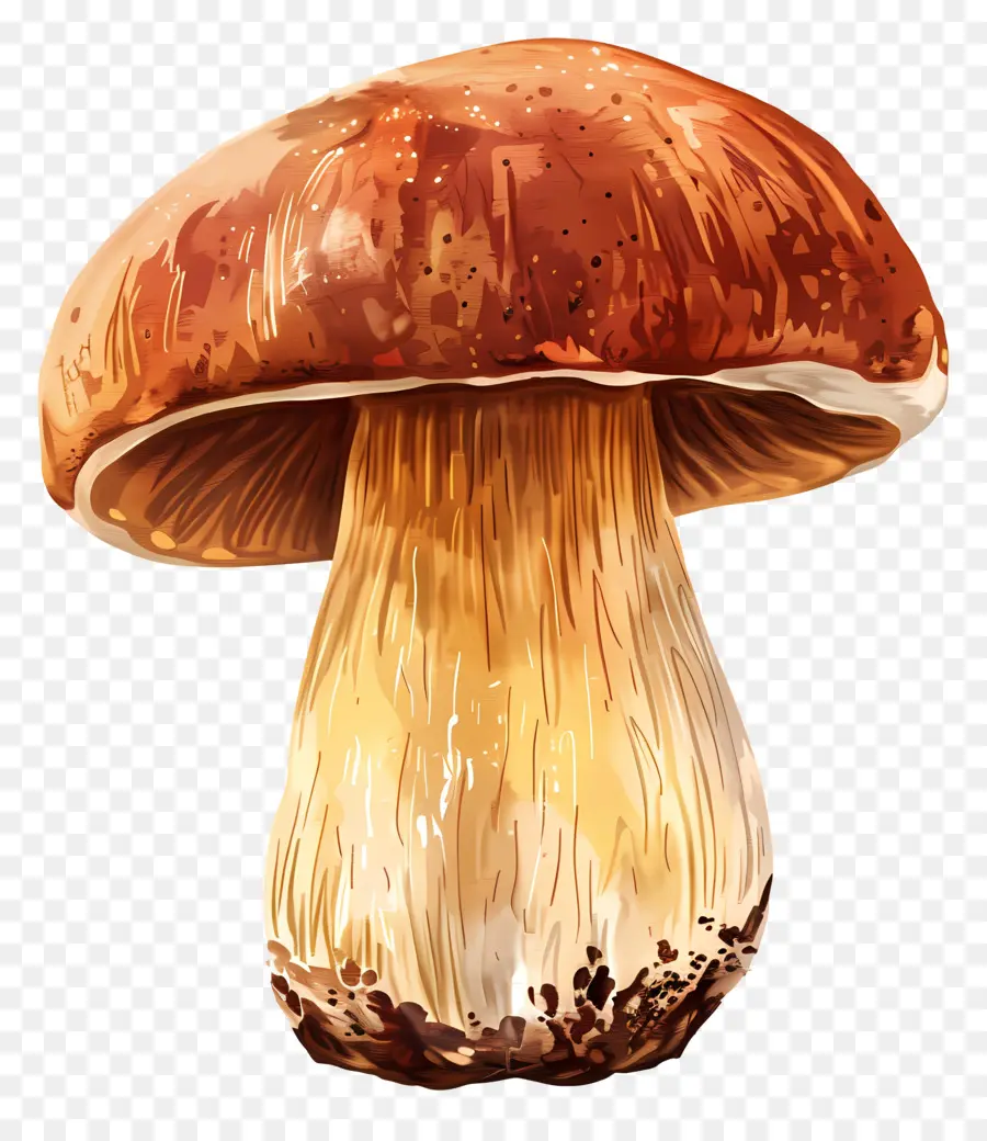 Jamur Boletus，Lukisan Cat Air PNG