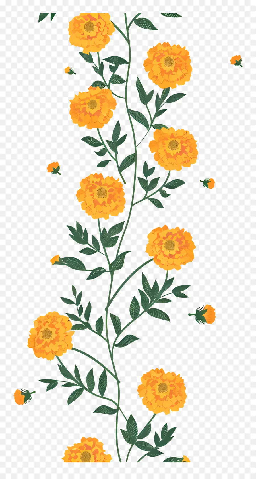 Pernikahan Marigold Garland，Anggur PNG