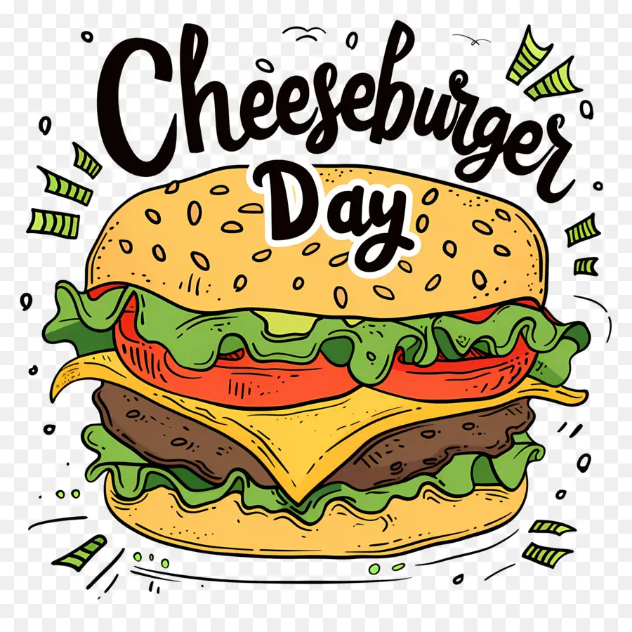 Hari Cheeseburger，Burger Keju PNG