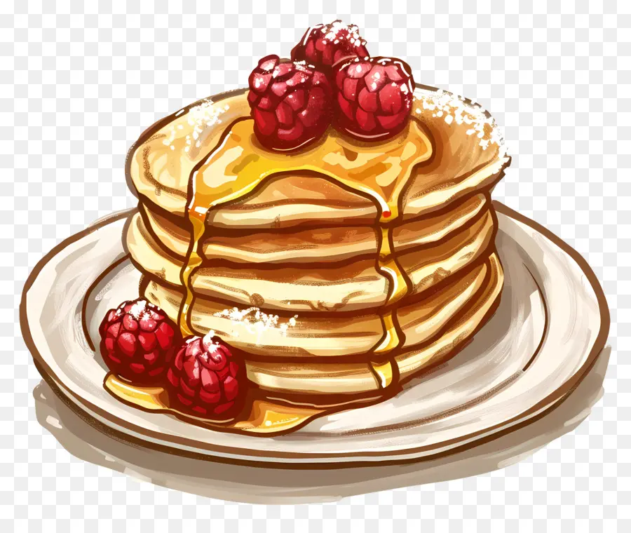 Pancake，Pancake Dengan Berry PNG