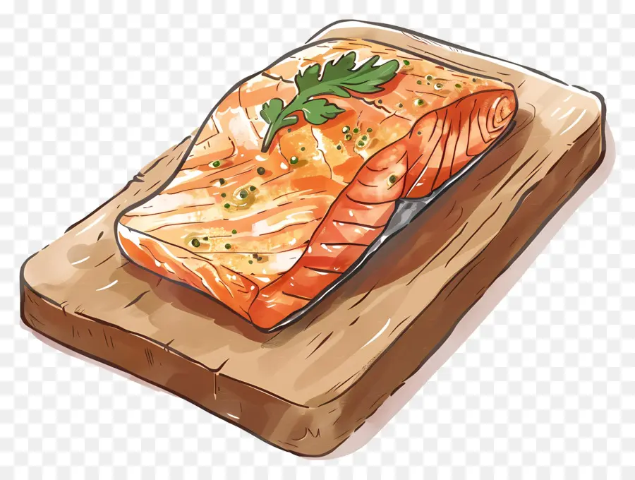 Salmon Yang Dimasak，Salmon PNG