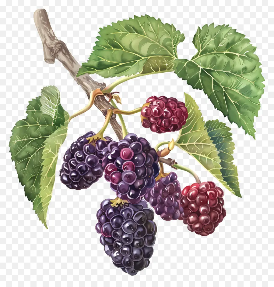 Murbei，Blackberry Bush PNG