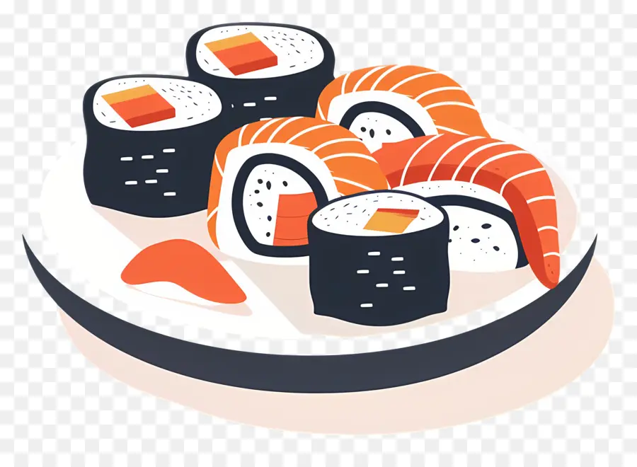 Sushi，Sushi Gulung PNG