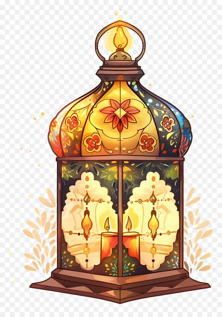 Idul Fitri Lampu，Vintage Lentera PNG