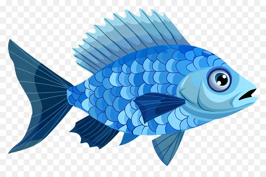 Ikan，Ikan Biru PNG