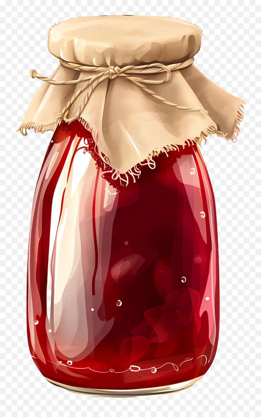 Botol Selai，Jar Jelly Merah PNG
