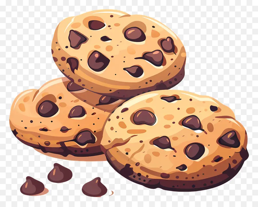 Cookie，Chocolate Chip Cookie PNG