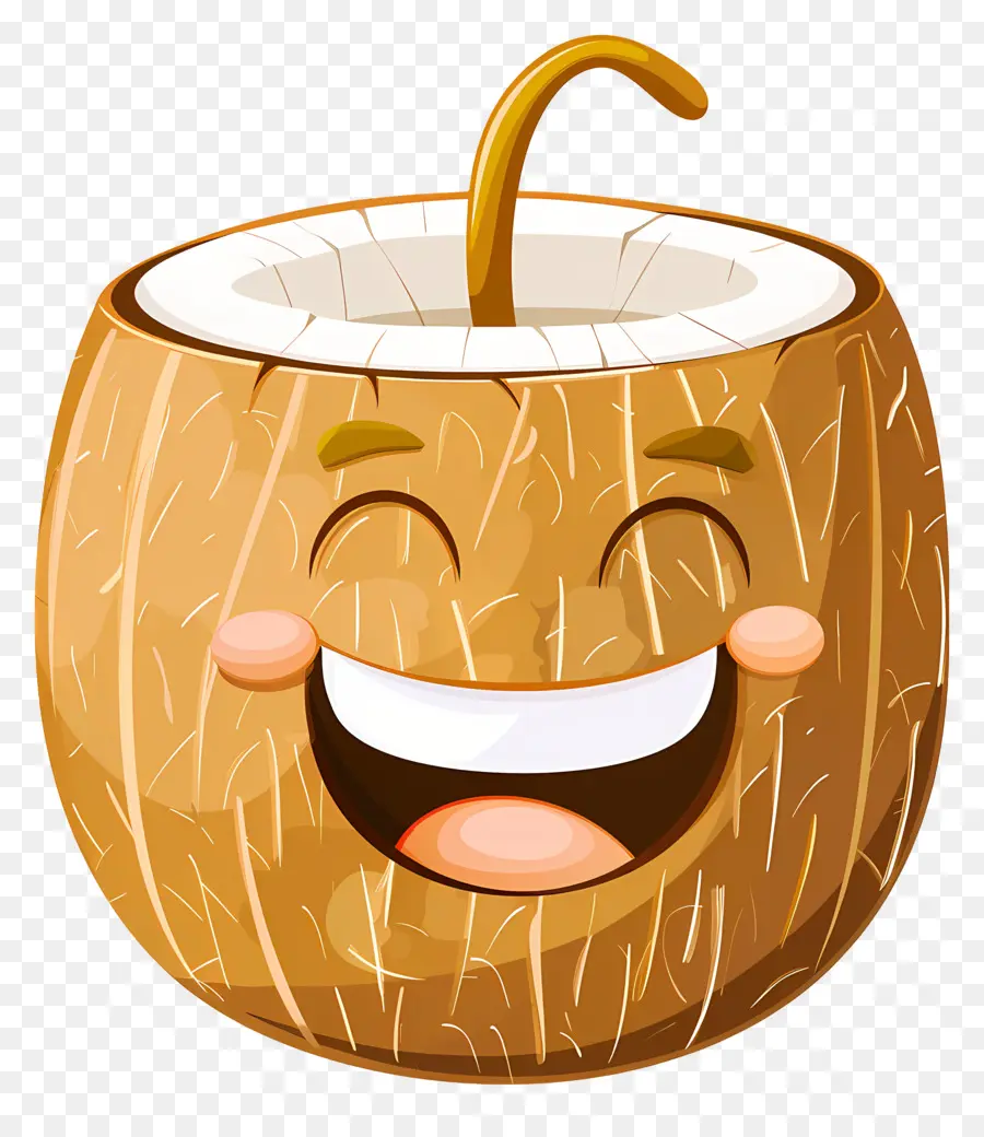 Emoji，Kelapa Tersenyum PNG