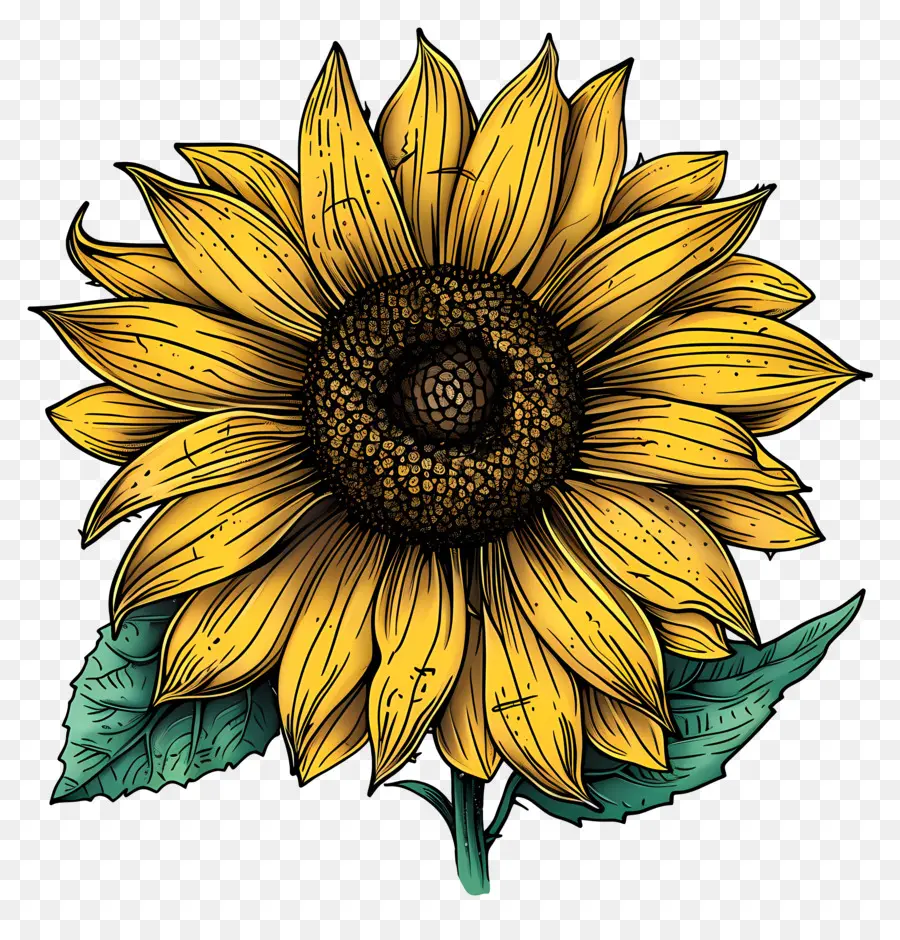 Bunga Matahari，Bunga Matahari Menggambar PNG