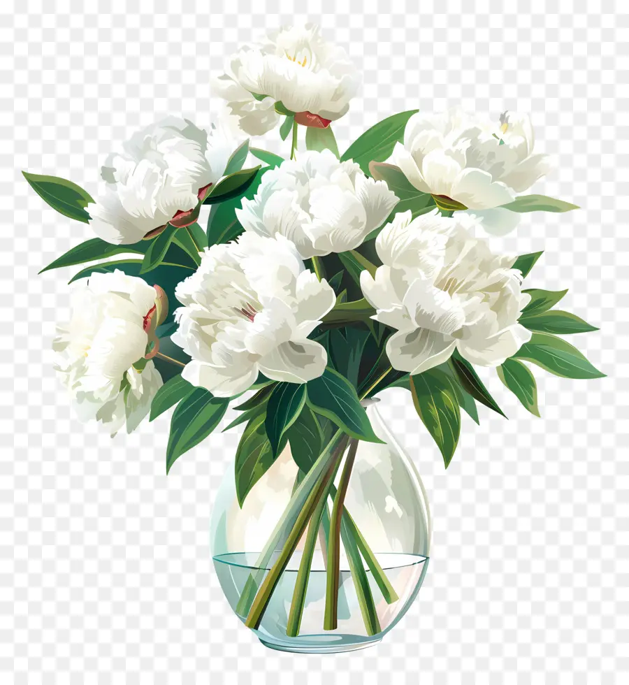 Peony Putih，Vas PNG