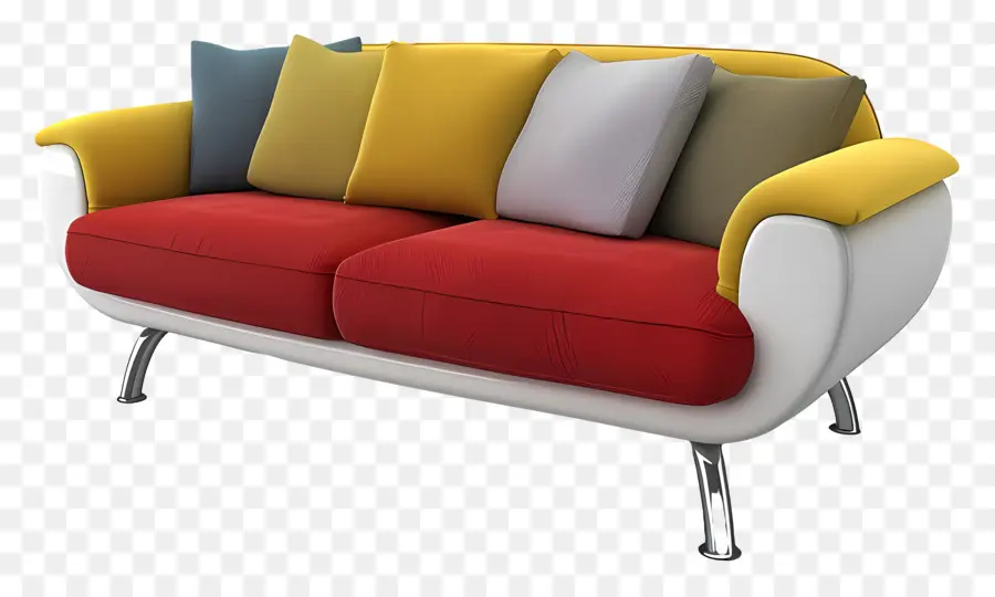 Sofa，Sofa Berwarna  Warni PNG