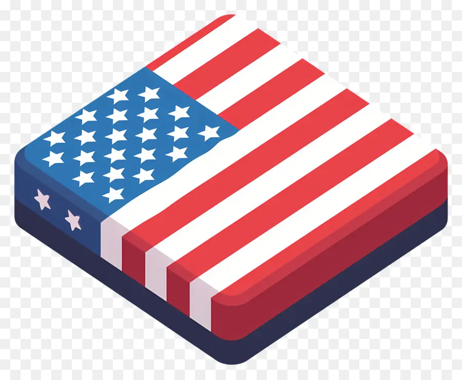 4 Juli，Bendera Amerika PNG