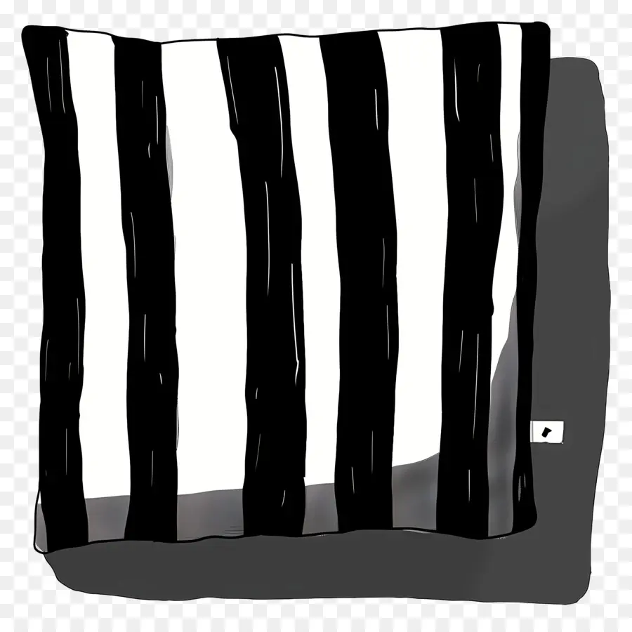 Bantal Stripe，Hitam Dan Putih Garis Garis PNG