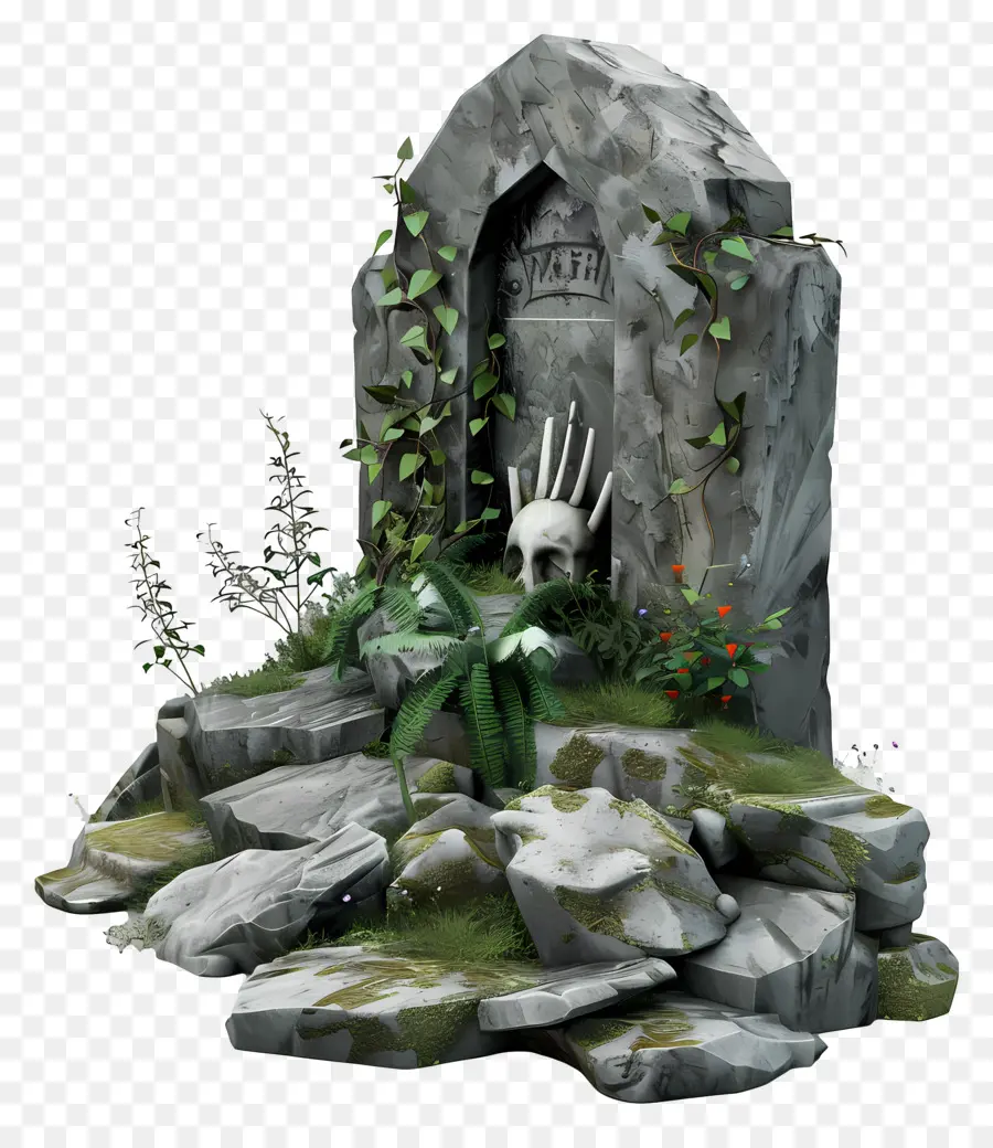 Kuburan，Patung Kerangka PNG