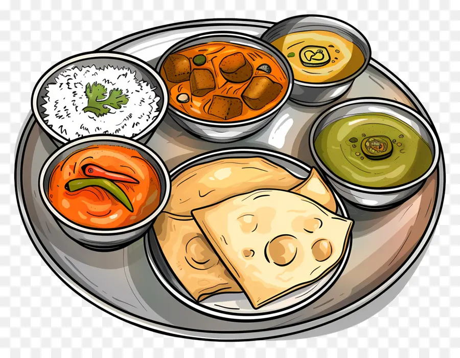 Thali India，Masakan India PNG