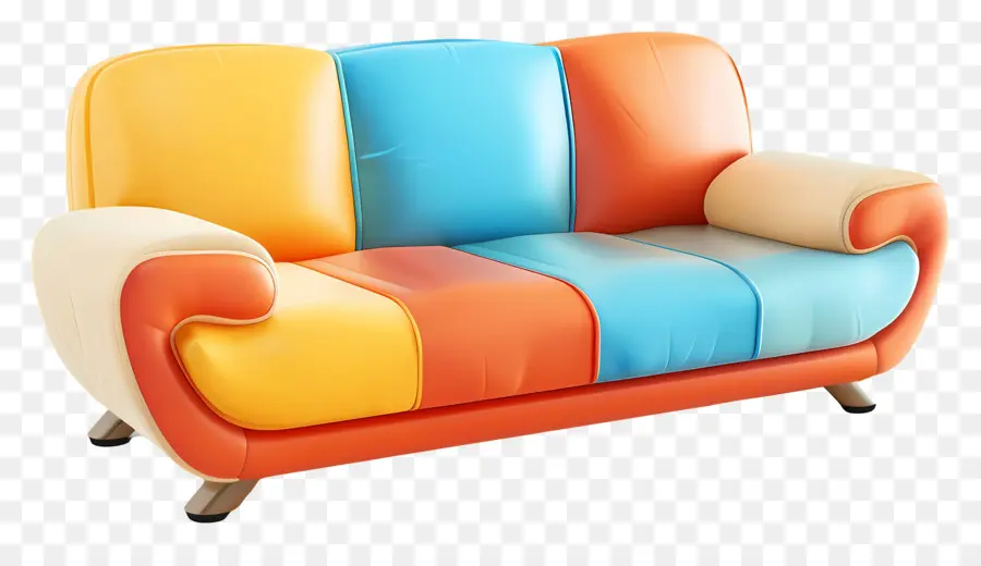 Sofa，Sofa Berwarna  Warni PNG