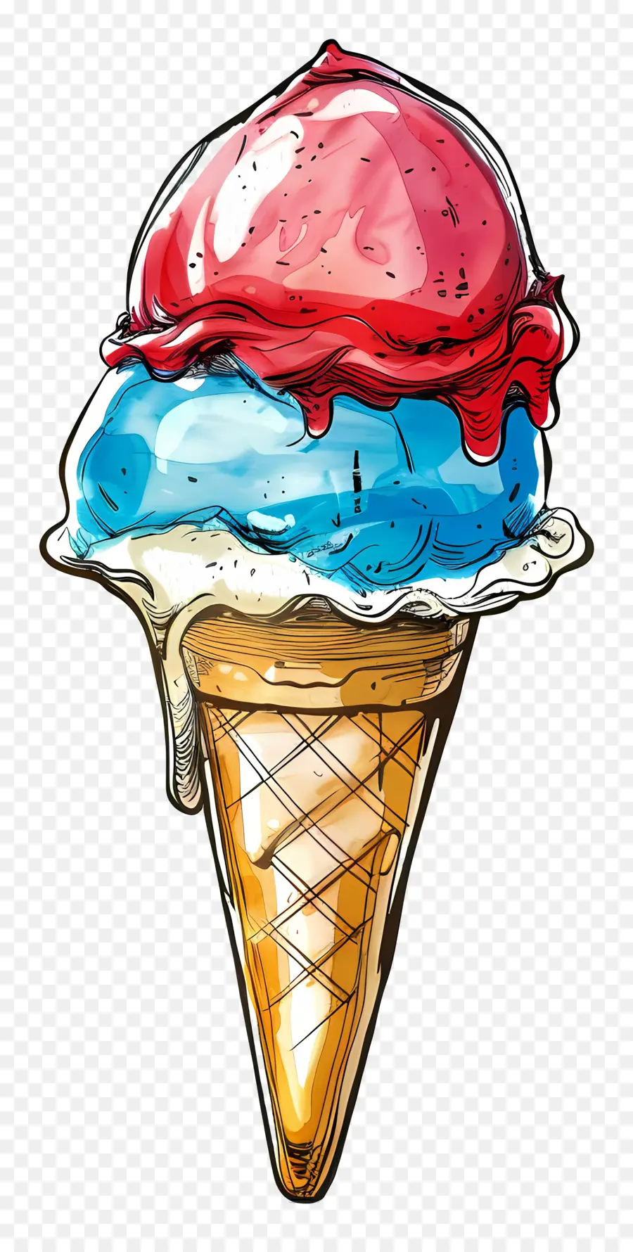 Es Krim，Kerucut PNG