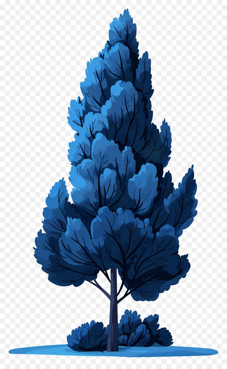 Pohon Cemara，Blue Tree PNG