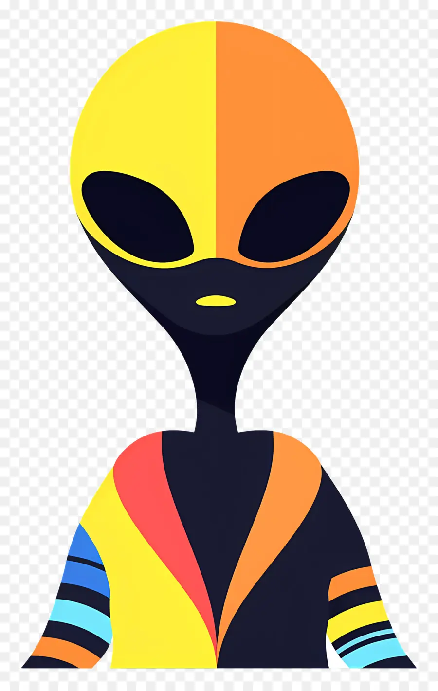 Asing，Alien Berwarna Warni PNG