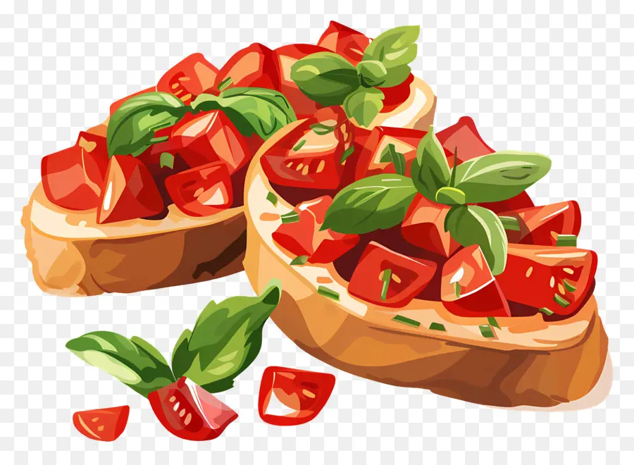 Bruschetta，Tomat PNG