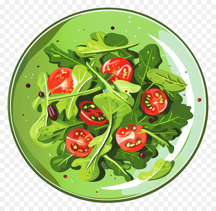 Salad Hijau，Salad PNG