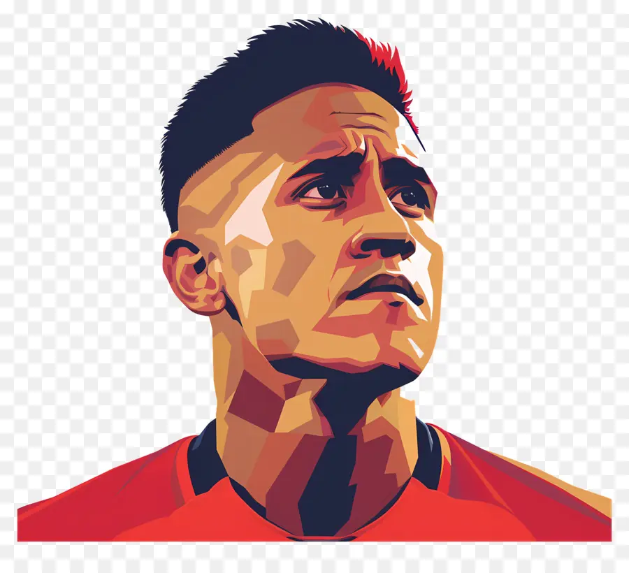 Alexis Sanchez，Potret PNG