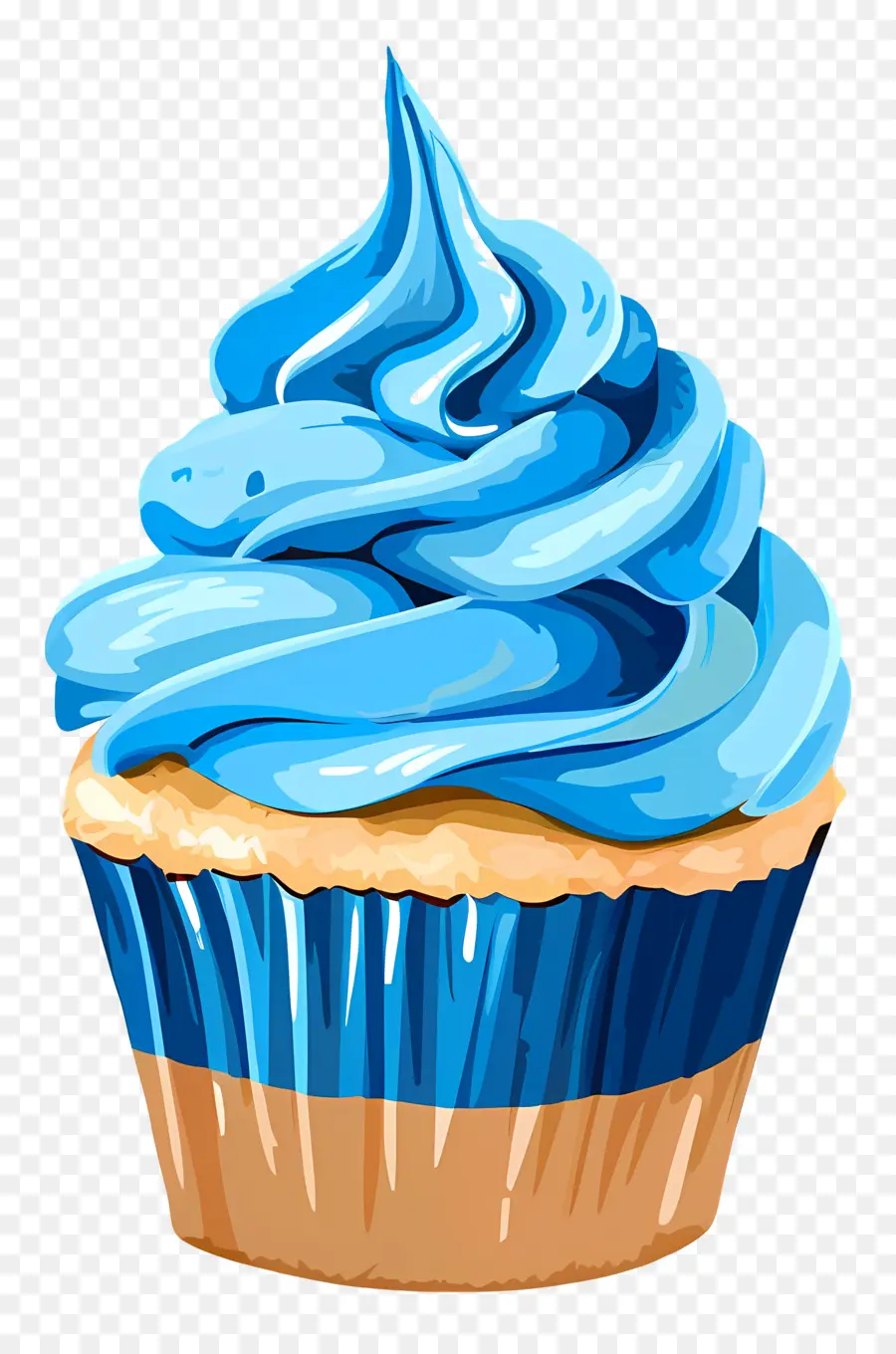 Cupcake，Cream Frosting PNG