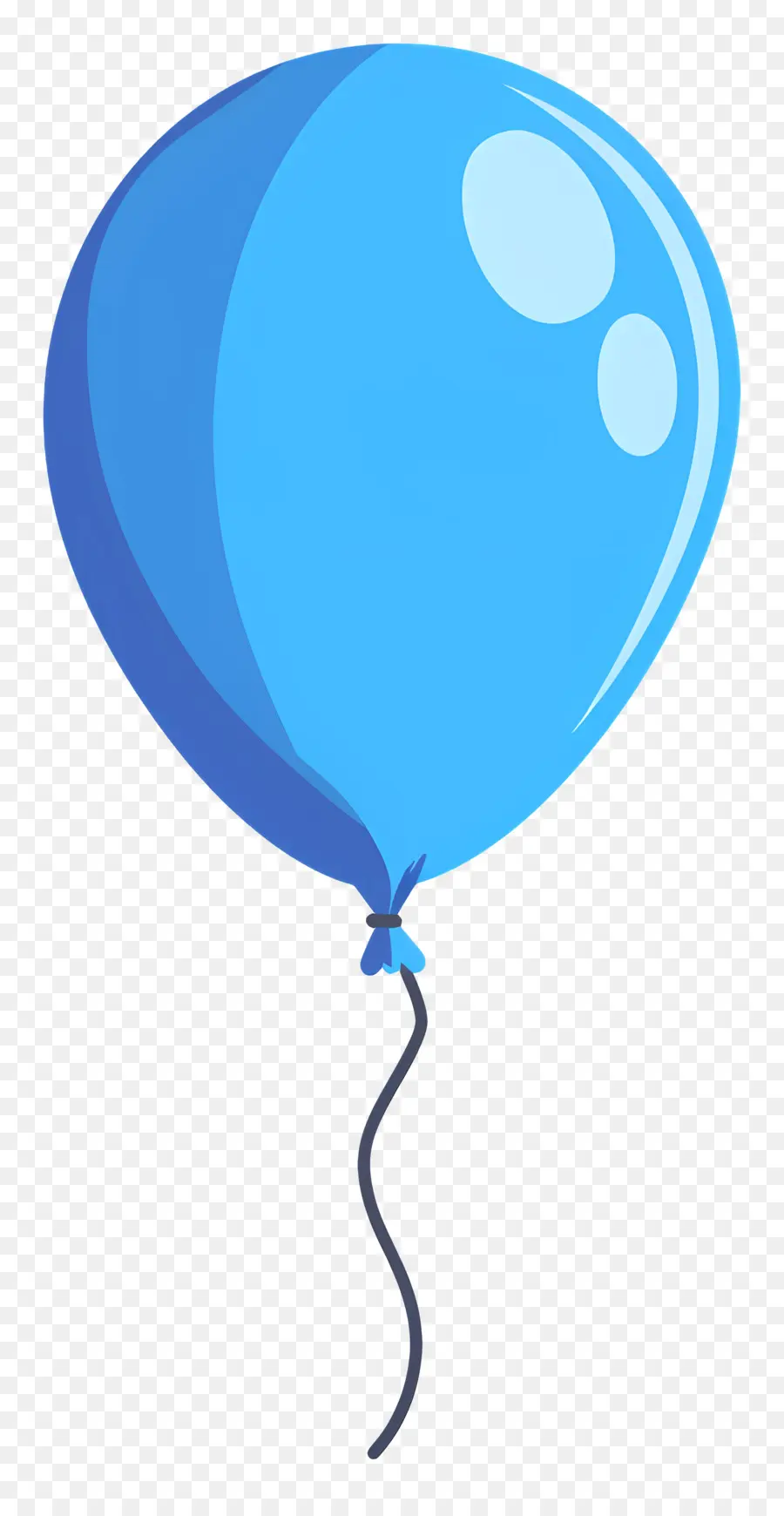 Balon Biru，String PNG