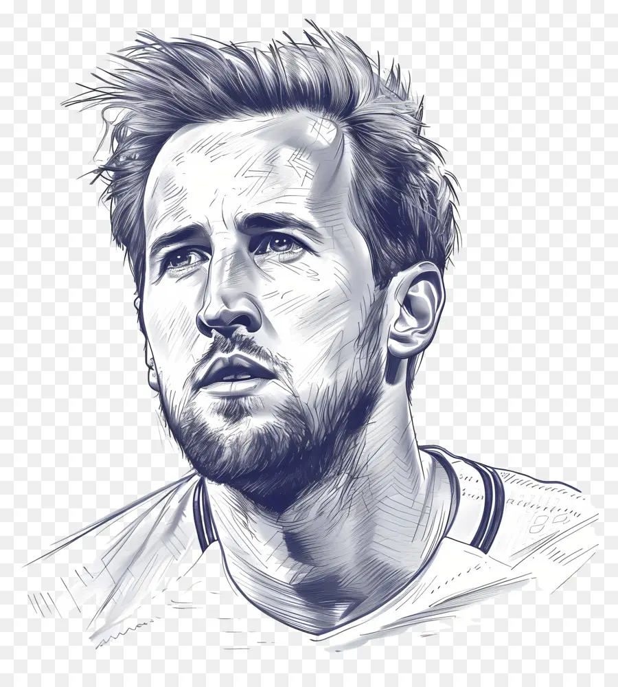 Harry Kane，Potret Sketsa PNG