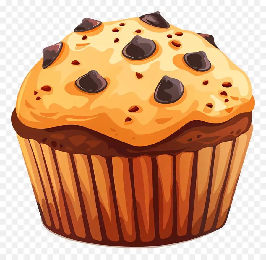 Muffin，Cupcake Chocolate Chip PNG