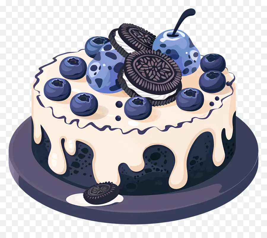 Blueberry Kue，Kue PNG